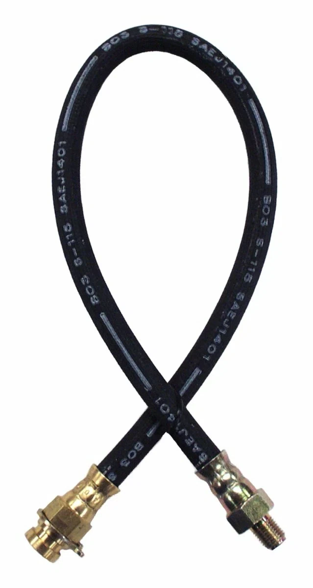 Vintage - Metal Black Brake Hose - J0991360